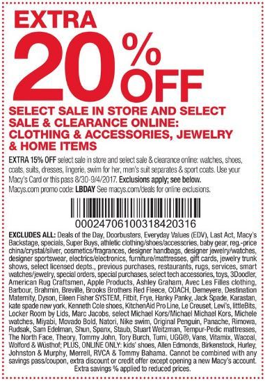 80% Off Macys Coupon Codes 2020, Discounts and Deals