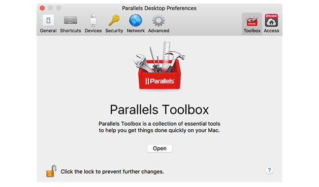 parallels desktop 13 for mac tool box