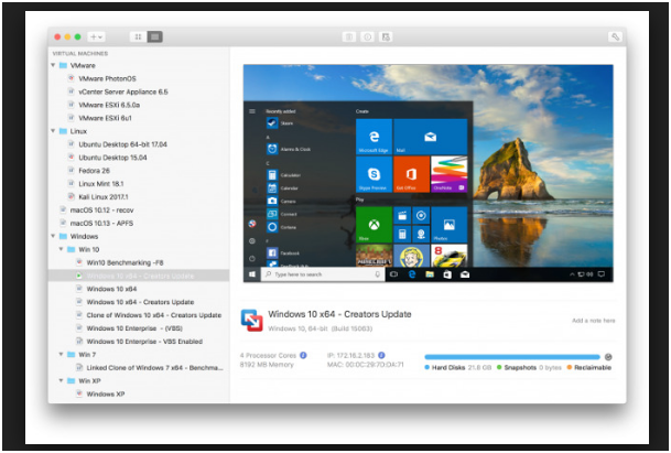 vmware fusion 10 pro features