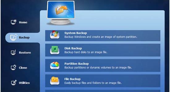 aomei backupper professional backup features