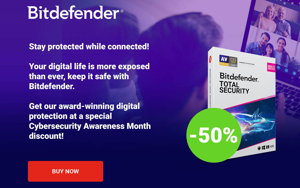 BitDefender Total Security 2021 New Promo