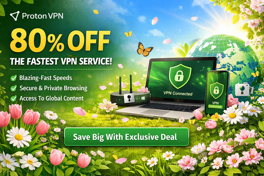 80% Off Proton VPN discount code spring 2026