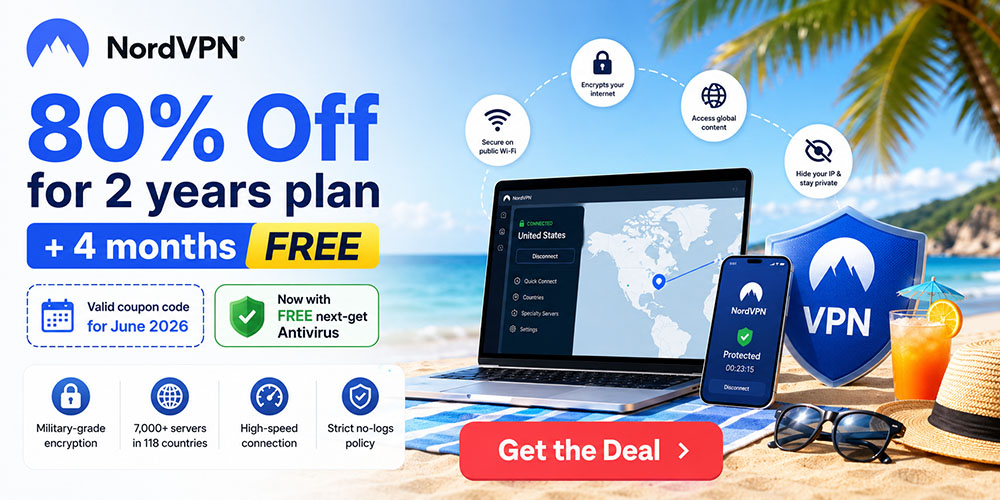 80% off NordVPN deals June 2026