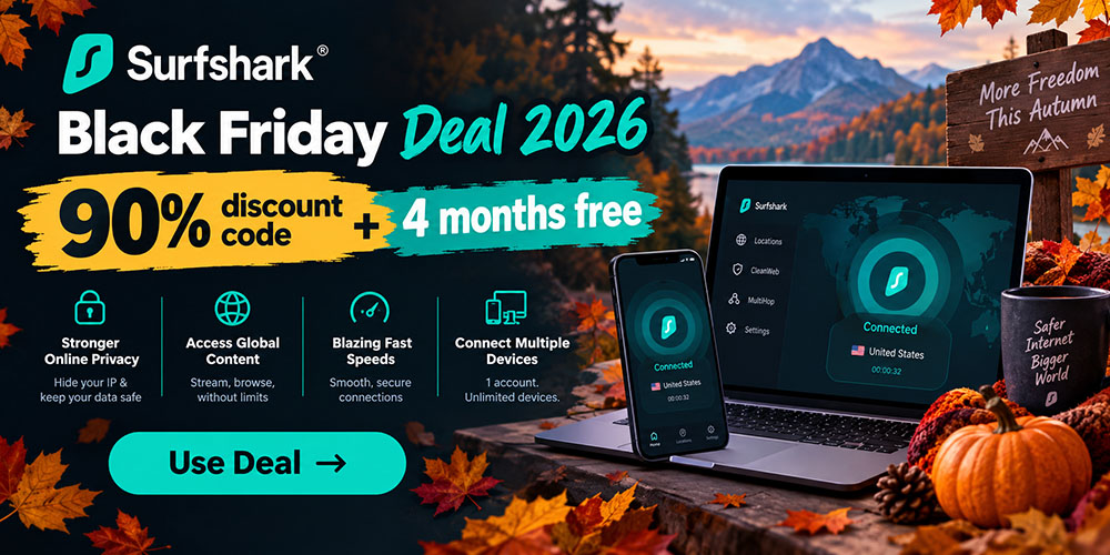 90% Off Surfshark Black Friday Deal 2026